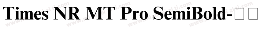 Times NR MT Pro SemiBold字体转换